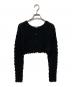 OPEN SESAME CLUB（オープンセサミクラブ）の古着「ICE COTTON SHORT CARDIGAN」｜ブラック
