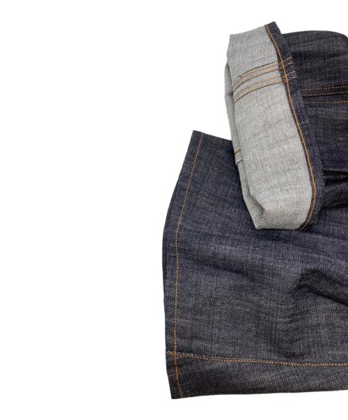 NVRFRGT（ネヴァーフォーゲット）NVRFRGT (ネヴァーフォーゲット) 3D TWISTED WIDE LEG JEANS インディゴ サイズ:SIZE 2の古着・服飾アイテム
