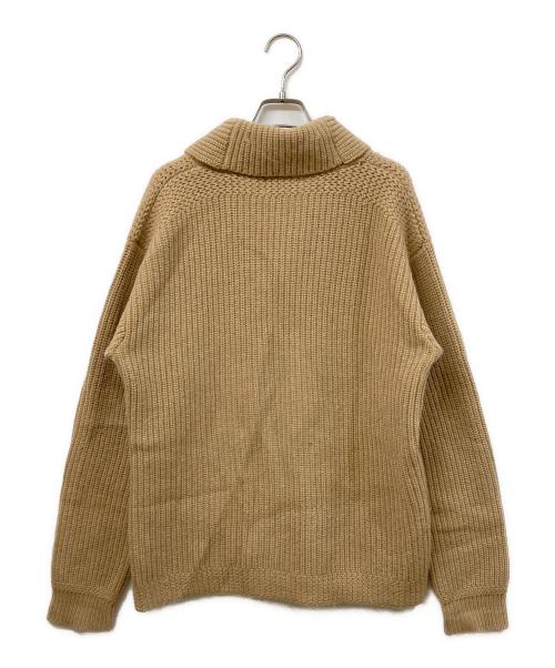 POLO RALPH LAUREN（ポロ・ラルフローレン）POLO RALPH LAUREN (ポロ・ラルフローレン) ショールカラーカーディガン ベージュ サイズ:Mの古着・服飾アイテム
