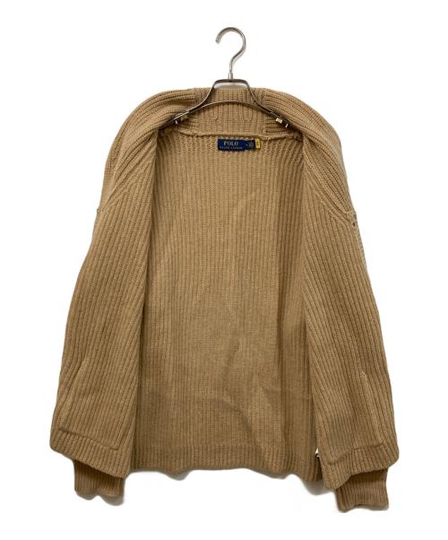 POLO RALPH LAUREN（ポロ・ラルフローレン）POLO RALPH LAUREN (ポロ・ラルフローレン) ショールカラーカーディガン ベージュ サイズ:Mの古着・服飾アイテム