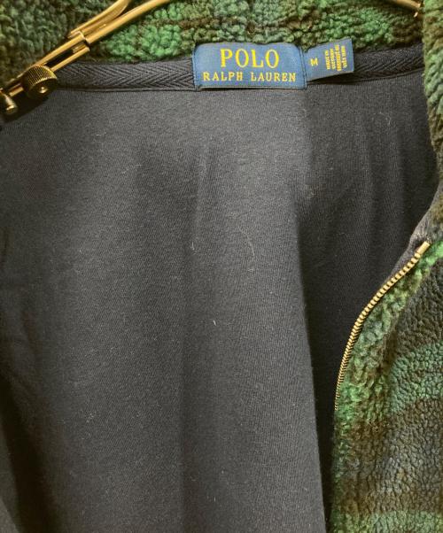 POLO RALPH LAUREN（ポロ・ラルフローレン）POLO RALPH LAUREN (ポロ・ラルフローレン) ボアジップアップパーカー ネイビー サイズ:SIZE Mの古着・服飾アイテム