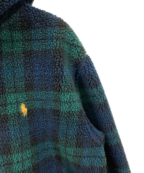 POLO RALPH LAUREN（ポロ・ラルフローレン）POLO RALPH LAUREN (ポロ・ラルフローレン) ボアジップアップパーカー ネイビー サイズ:SIZE Mの古着・服飾アイテム