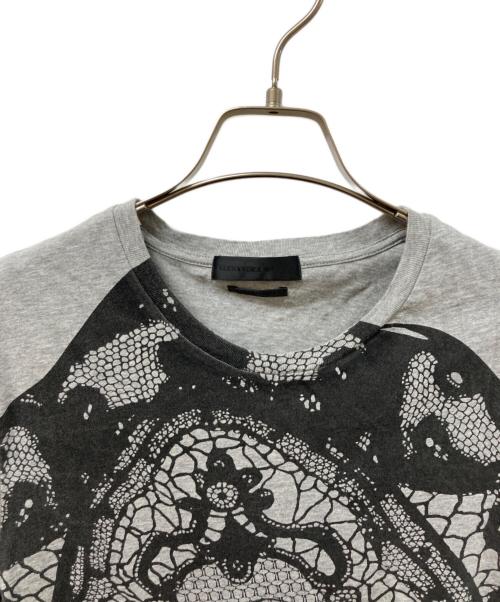ALEXANDER McQUEEN（アレキサンダーマックイーン）ALEXANDER McQUEEN (アレキサンダーマックイーン) プリントTシャツ グレー サイズ:SIZE XSの古着・服飾アイテム