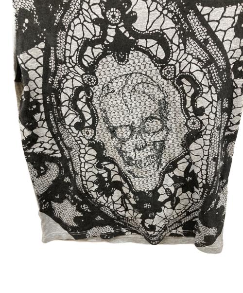 ALEXANDER McQUEEN（アレキサンダーマックイーン）ALEXANDER McQUEEN (アレキサンダーマックイーン) プリントTシャツ グレー サイズ:SIZE XSの古着・服飾アイテム
