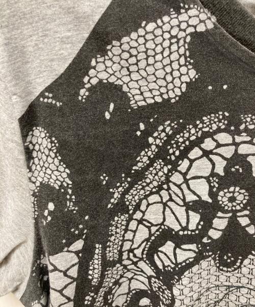 ALEXANDER McQUEEN（アレキサンダーマックイーン）ALEXANDER McQUEEN (アレキサンダーマックイーン) プリントTシャツ グレー サイズ:SIZE XSの古着・服飾アイテム
