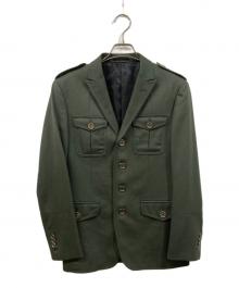BURBERRY BLACK LABEL（バーバリーブラックレーベル）の古着「ミリタリーテーラードジャケット」｜グリーン