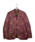 Paul Smith Londonポールスミスロンドン）の古着「ペイズリーテーラードジャケット」｜レッド