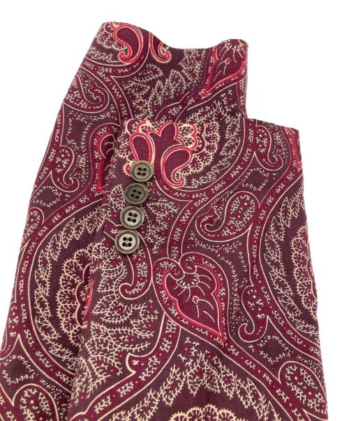 Paul Smith London（ポールスミスロンドン）Paul Smith London (ポールスミスロンドン) ペイズリーテーラードジャケット レッド サイズ:SIZE Mの古着・服飾アイテム