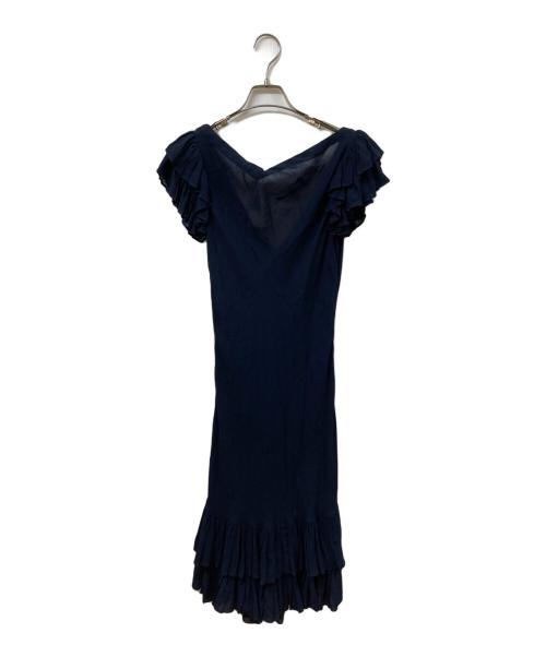 RALPH LAUREN（ラルフローレン）RALPH LAUREN (ラルフローレン) ノースリーブワンピース ネイビー サイズ:	SIZE 4の古着・服飾アイテム