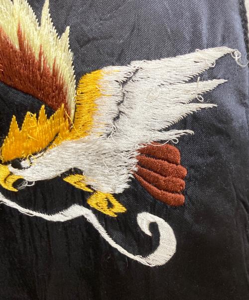 古着（フルギ）古着 (フルギ) 鷹刺繍スーベニアジャケット ブラック サイズ:実寸をご確認くださいの古着・服飾アイテム