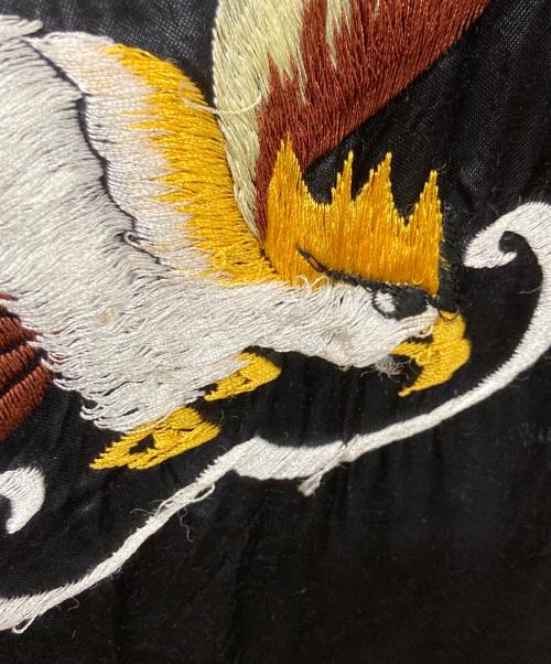 古着（フルギ）古着 (フルギ) 鷹刺繍スーベニアジャケット ブラック サイズ:実寸をご確認くださいの古着・服飾アイテム