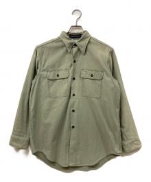 MADISON BLUE（マディソンブルー）の古着「HAMPTON BACK SATIN SHIRT」｜カーキ