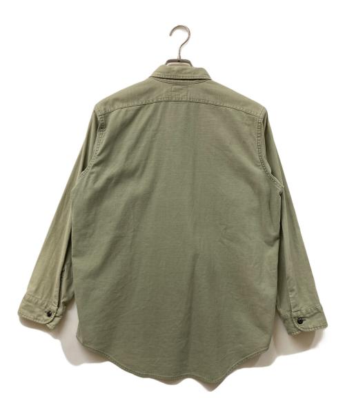 MADISON BLUE（マディソンブルー）MADISON BLUE (マディソンブルー) HAMPTON BACK SATIN SHIRT カーキ サイズ:	SIZE 01の古着・服飾アイテム