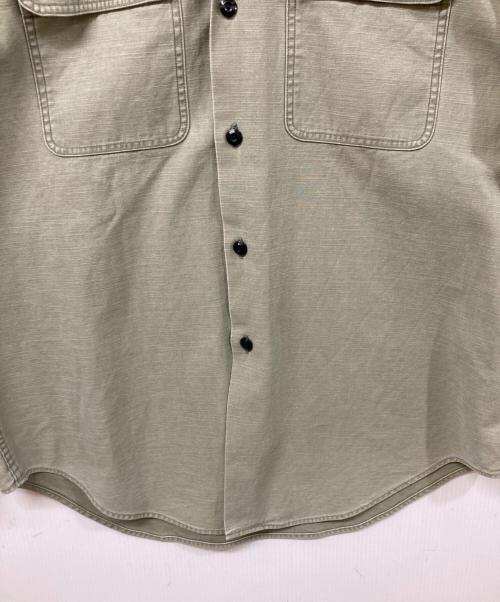MADISON BLUE（マディソンブルー）MADISON BLUE (マディソンブルー) HAMPTON BACK SATIN SHIRT カーキ サイズ:	SIZE 01の古着・服飾アイテム