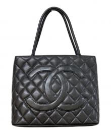CHANEL（シャネル）の古着「キャビアスキン復刻ココマークトートバッグ」｜ブラック