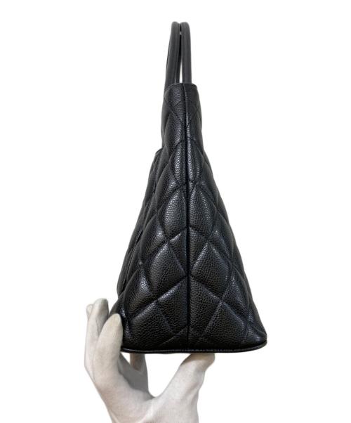 CHANEL（シャネル）CHANEL (シャネル) キャビアスキン復刻ココマークトートバッグ ブラックの古着・服飾アイテム