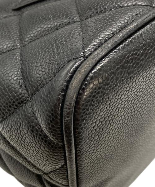 CHANEL（シャネル）CHANEL (シャネル) キャビアスキン復刻ココマークトートバッグ ブラックの古着・服飾アイテム