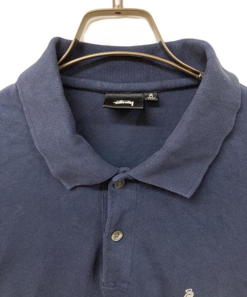 stussy（ステューシー）stussy (ステューシー) CLASSIC PIQUE POLO ネイビー サイズ:SIZE Mの古着・服飾アイテム