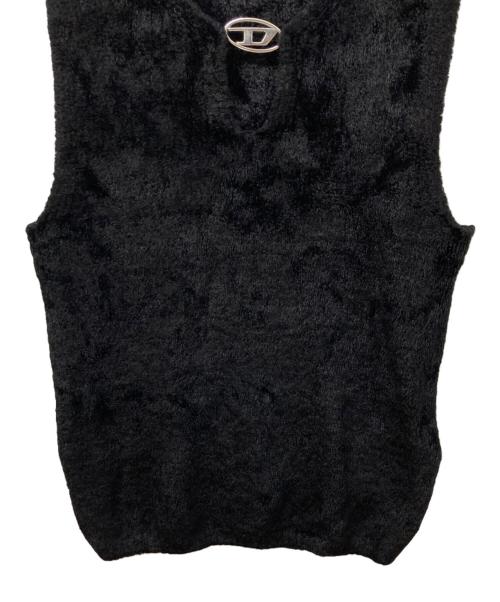 DIESEL（ディーゼル）DIESEL (ディーゼル) ニットベスト ブラック サイズ:SIZE Sの古着・服飾アイテム