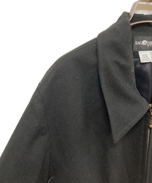 SAG HARBOR（サグハーバー）SAG HARBOR (サグハーバー) ウールブルゾン ブラック サイズ:SIZE 18Wの古着・服飾アイテム