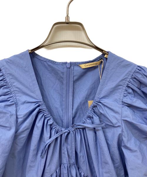 Curensology（カレンソロジー）Curensology (カレンソロジー) ハイカウントタイプライターワンピース ブルー サイズ:	SIZE Freeの古着・服飾アイテム