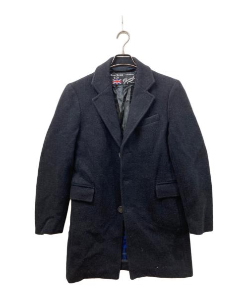 GLOVER ALL（グローバーオール）GLOVER ALL (グローバーオール) ウールチェスターコート ブラック サイズ:	SIZE 34の古着・服飾アイテム