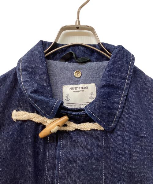 Schott perfecto brand（ショット パーフェクト）Schott perfecto brand (ショット パーフェクト) デニムダッフルコート インディゴ サイズ:SIZE XSの古着・服飾アイテム