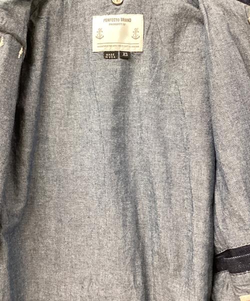Schott perfecto brand（ショット パーフェクト）Schott perfecto brand (ショット パーフェクト) デニムダッフルコート インディゴ サイズ:SIZE XSの古着・服飾アイテム