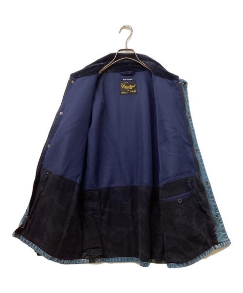 HOUSTON（ヒューストン）HOUSTON (ヒューストン) アイランドジャケット ブルー サイズ:SIZE 38の古着・服飾アイテム