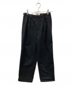 Dickies×styling/ディッキーズ×スタイリング）の古着「別注のツータックワイドパンツ」｜ブラック
