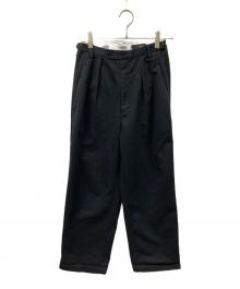 Dickies×styling/（ディッキーズ×スタイリング）の古着「別注のツータックワイドパンツ」｜ブラック