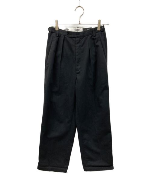 Dickies（ディッキーズ）Dickies (ディッキーズ) styling/ (スタイリング) 別注のツータックワイドパンツ ブラック サイズ:SIZE 0の古着・服飾アイテム