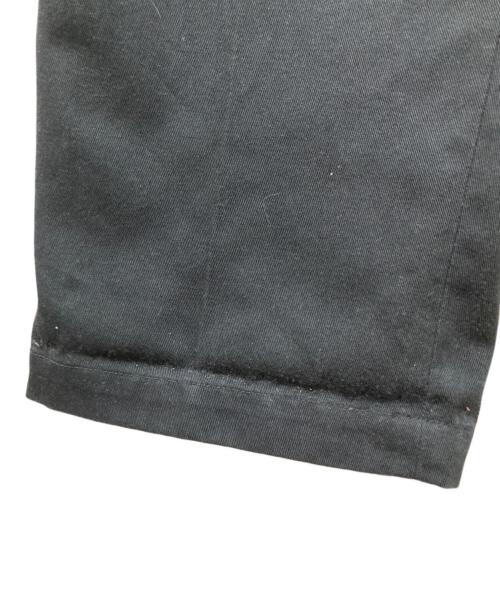 Dickies（ディッキーズ）Dickies (ディッキーズ) styling/ (スタイリング) 別注のツータックワイドパンツ ブラック サイズ:SIZE 0の古着・服飾アイテム