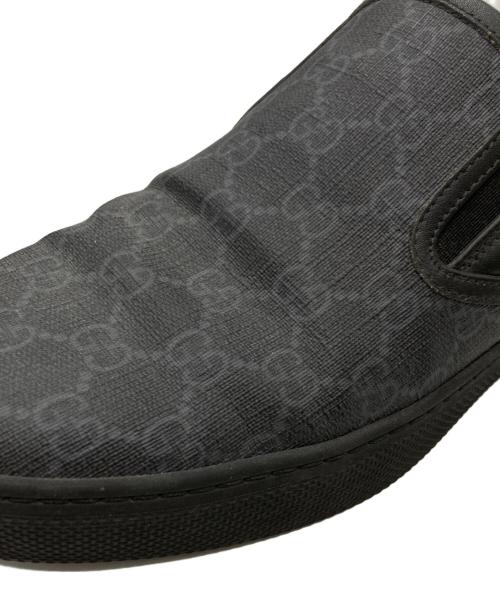 GUCCI（グッチ）GUCCI (グッチ) GGスプリームスリッポン ブラック サイズ:9　1／2の古着・服飾アイテム