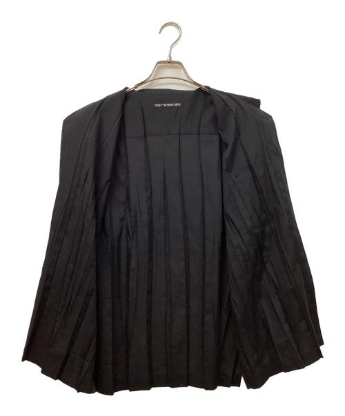 ISSEY MIYAKE MEN（イッセイミヤケメン）ISSEY MIYAKE MEN (イッセイミヤケメン) レギュラーカラープリーツシャツ ブラック サイズ:２の古着・服飾アイテム