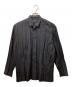 ISSEY MIYAKE MEN（イッセイミヤケメン）の古着「レギュラーカラープリーツシャツ」｜ブラック