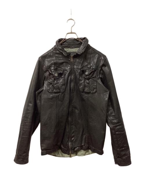 FAKTOR（ファクター）FAKTOR (ファクター) レザージャケット ブラック サイズ:SIZE Mの古着・服飾アイテム