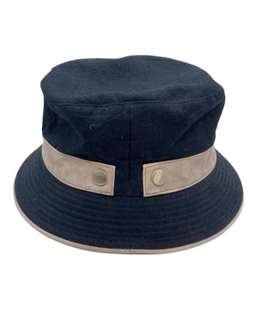 HERMES（エルメス）HERMES (エルメス) セリエボタンバケットハット ネイビー サイズ:58の古着・服飾アイテム