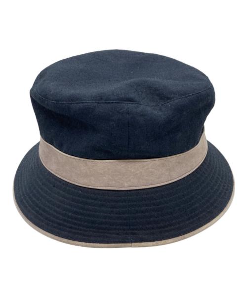HERMES（エルメス）HERMES (エルメス) セリエボタンバケットハット ネイビー サイズ:58の古着・服飾アイテム