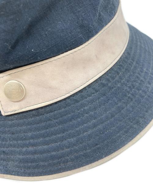 HERMES（エルメス）HERMES (エルメス) セリエボタンバケットハット ネイビー サイズ:58の古着・服飾アイテム