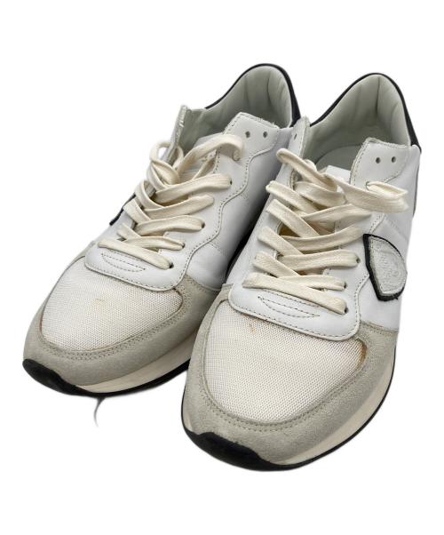 PHILIPPE MODEL（フィリップ モデル）PHILIPPE MODEL (フィリップ モデル) ローカットスニーカー ホワイト サイズ:41の古着・服飾アイテム