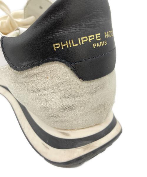PHILIPPE MODEL（フィリップ モデル）PHILIPPE MODEL (フィリップ モデル) ローカットスニーカー ホワイト サイズ:41の古着・服飾アイテム