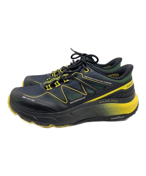 SKECHERS（スケッチャーズ）SKECHERS (スケッチャーズ) johm deere ウォータープルーフ リラックスドフィット：デラックス プロ -リール カッティング ブラック×イエロー サイズ:25.5の古着・服飾アイテム