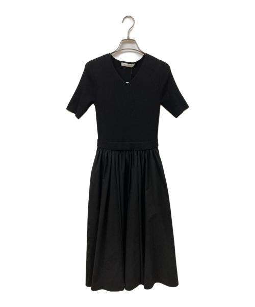 M-PREMIER（エムプルミエ）M-premier (エムプルミエ) リブニットワンピース ブラック サイズ:	SIZE 34の古着・服飾アイテム