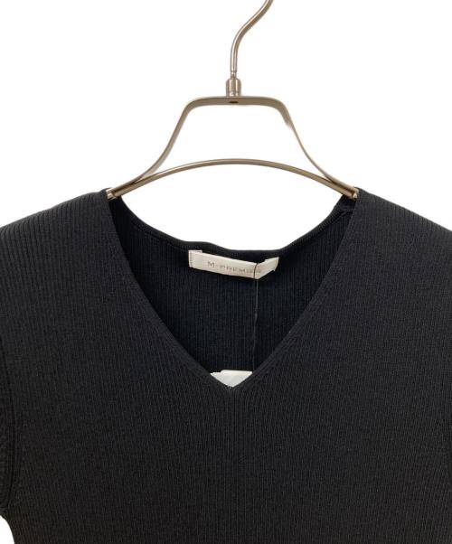M-PREMIER（エムプルミエ）M-premier (エムプルミエ) リブニットワンピース ブラック サイズ:	SIZE 34の古着・服飾アイテム