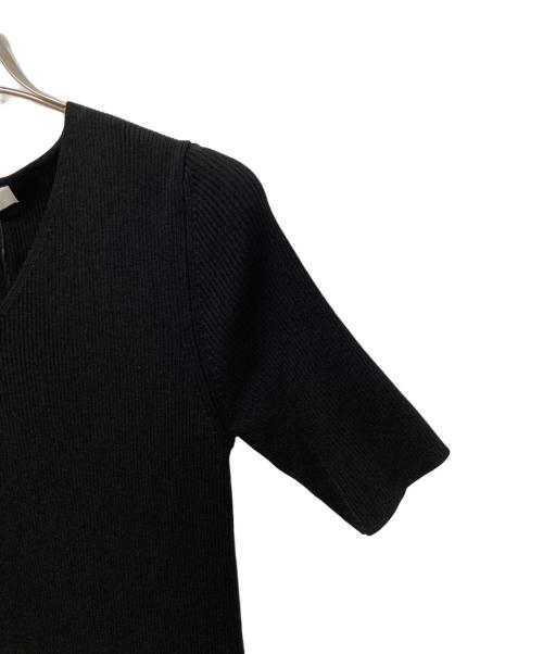 M-PREMIER（エムプルミエ）M-premier (エムプルミエ) リブニットワンピース ブラック サイズ:	SIZE 34の古着・服飾アイテム