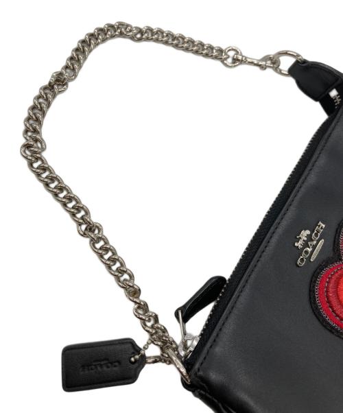 COACH（コーチ）COACH (コーチ) ハートモチーフハンドバッグ ブラックの古着・服飾アイテム