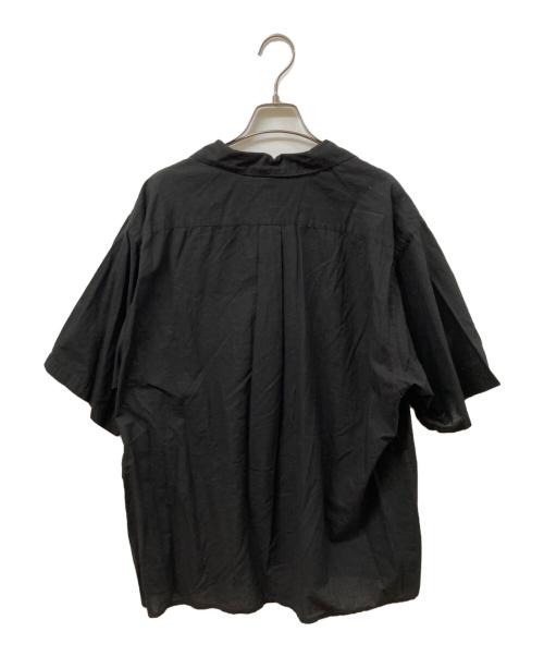 COMOLI（コモリ）COMOLI (コモリ) KHADIコットン 半袖オープンカラーシャツ ブラック サイズ:	SIZE 3の古着・服飾アイテム