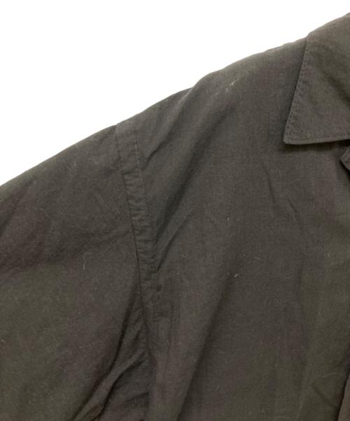 COMOLI（コモリ）COMOLI (コモリ) KHADIコットン 半袖オープンカラーシャツ ブラック サイズ:	SIZE 3の古着・服飾アイテム