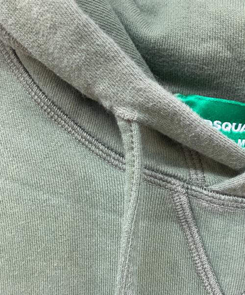 DSQUARED2（ディースクエアード）DSQUARED2 (ディースクエアード) アイコンロゴパーカー グリーン サイズ:SIZE Mの古着・服飾アイテム